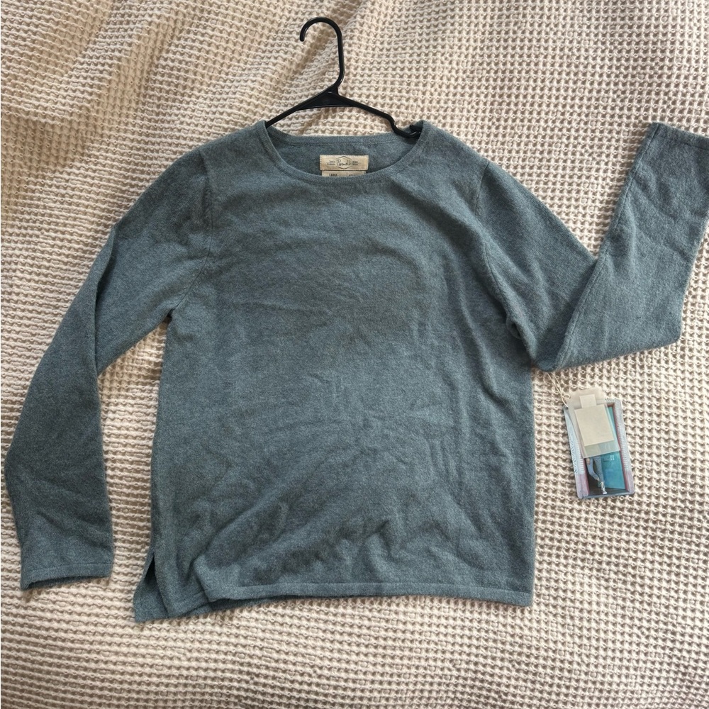 Women's Teal Crew Neck Sweater